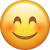A blushed smiling emoji.
