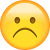 A very sad emoji.
